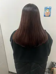 カット+ハーフ縮毛矯正+デザインカラー