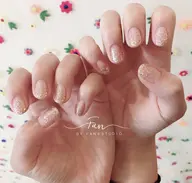 🤲 ラメグラデーション（クリアベース）【ジェルオフ＋500】 ✨ 上品で華やかなラメグラ♪オフィスにもおすすめ💕