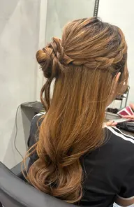 【平日限定ヘアセット✨】ヘアセット+ヘアカラー+トリートメント
