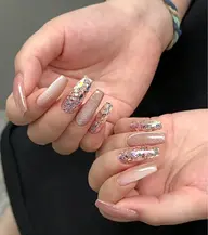 ⋆˙♡✨スカルプ長さ出し付け放題＊お持ちデザイン🌟アート6本まで