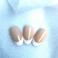 フレンチベース込み💅🏻(オフ込)\自爪育成ケア•爪に優しいジェル使用/