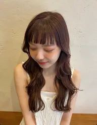 【縮毛矯正】カット+顔まわり、前髪ストレート
