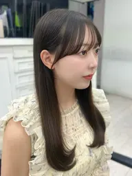 前髪カット+透明感ワンカラー+艶TR❤︎🎀※必ず補足説明をお読みの上ご予約お願いいたします🙇🏻♀️