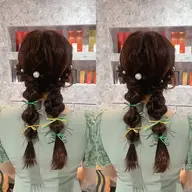 💙【 ⚠️ 事前予約のみ 】ヘアアレンジ 💙(アップスタイル・編みおろしetc...)