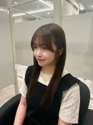 【顔周りカット】結んでも下ろしても可愛い顔周りカット🫧