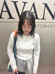カット➕パーマ👩🦱🌈