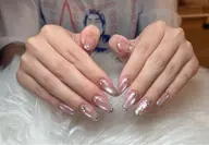 ガラスフレンチネイル