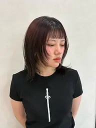 フェイスレイヤーカット+カラー+トリートメント