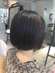 平日限定1日1人カット+髪質改善ストレート髪に優しいストレート。