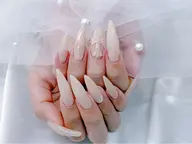 (オフ有)🤍Handチップ長さだし10本定額デザインコース🤍【長津田】【パラジェル変更🆗】