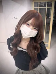 ブリーチなしダブルカラー＋トリートメント💞 ブリーチは使わず、2回のカラーで明るさや色味を出すメニュー♡