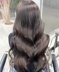 【ダメージを抑えた透明感カラー☘️】カット＋ブリーチなしWカラー＋トリートメント✨