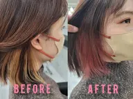 ​【minimo限定価格】🎨インナーカラー／お洒落でトレンド感のあるデザインに