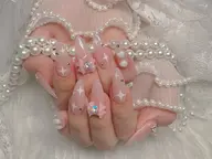 【大人気】スカルプ10本長さ出し+シンプルAコース ¥14980