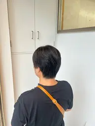 🌟【人気No.2】カット+白髪染め(リタッチ)+後処理トリートメント¥4950