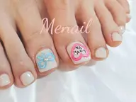【フットネイル】親指ART【オフ無料】8800円→7000円