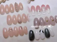 【うる艶美爪🥺🫧】サンプルから選ぶ‼︎ちゅるん系💞シンプルネイル