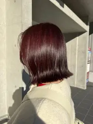カット+暖色系カラー+髪質改善トリートメント