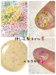 押し花💐ネイル🌷
