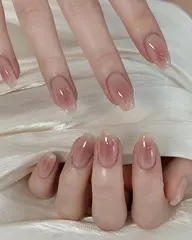 【自爪フィルイン無料 】SNS大人気✨チークマグネットフレンチネイル💅初回ジェルオフ無料🆓