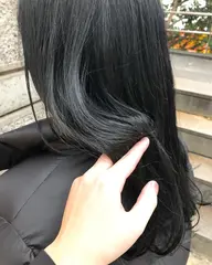 暗髪ブルーブラック＋トリートメント