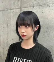 髪質改善✨90%トリートメントの弱酸性シルクストレート前髪縮毛矯正&小顔補正前髪カット&Aujua5ステップTR