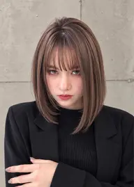 【透明感と艶髪に】イルミナカラー+スタンダードトリートメント🤍