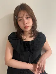 ブリーチなしダブルカラー + 似合わせカット🩵