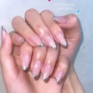 【オフィスネイル】美フォルム長さだし10本×フレンチ