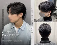 センターパート(刈り上げなし)