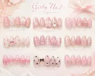お任せガーリーネイル