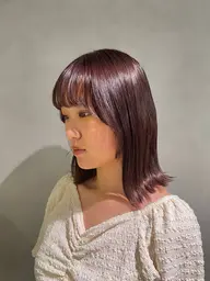 『18日19時~限定』【ダメージ軽減🌟➕透明感🫧】イルミナカラー➕ツヤ感トリートメント✨ ※複雑履歴お断り🆖
