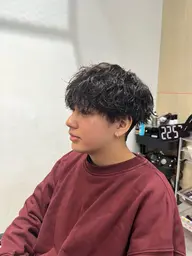 【メンズ】 カット 波巻きパーマ ＊ケアパーマ