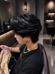 【🏷️ミニモ限定プチクールスパ付き】👦🏻メンズカット➕フェザーパーマ➰（シャンプー、スタイリングレクチャー込み）