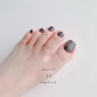❤︎大人気❤︎フットネイル❤︎マグネットorミラーネイル(オフ込み)
