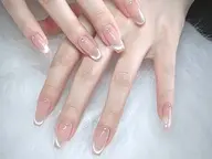 🎀【マグネットグラデーションフレンチ】(ベース色付き)【初回オフ無料】