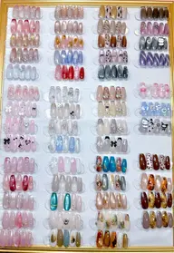 【スカルプorチップのオフ有】新メニューモニター💅チップ10本🎀定額アート🎀3Dパーツ一部変更可🎀カラー変更可