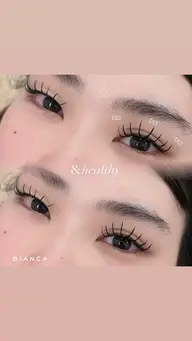 🎀＆Healthyアンドヘルシー🎀 《フラットラッシュ120本＋上まつげパーマ》<渋谷>