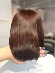 🫧🐾ご新規様限定🐾🫧✨ブリーチなし✨🍒暖色カラー🍒🥀うる艶ワンカラー🥀/🫧1stepトリートメント🫧