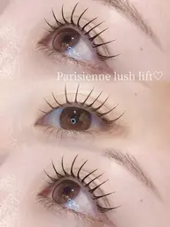 ️🫧🎀パリジェンヌラッシュリフト🎀️🫧【パリジェンヌ認定サロン🤍】根元からしっかり立ち上げ♬.*゚