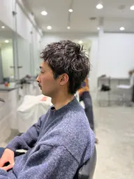 カット+ルーズパーマ