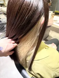 ❤️‍🔥インナーカラー(ブリーチ➕ワンカラー)➕ ②STEPトリートメント❤️‍🔥