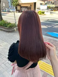 【パーソナルカラー診断無料】前髪カット+イルミナカラー+艶髪トリートメント