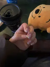 🌛【フレンチネイル】クリアベース/オフ無/ケア込み◎/カラーはお選びいただけます！