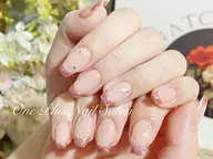 🎀フレンチカラー+ベースカラー2色付き🎀 オフ・お爪の形整え・甘皮のお手入れ(ドライケア)込み