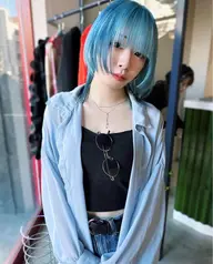 🌟学生限定カラーモデル🌟 ブルーカラー💎　心斎橋/難波/カラー
