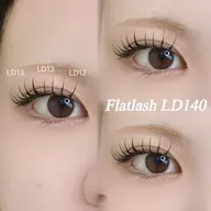 【LD,LCカールエクステ】フラットラッシュ120本