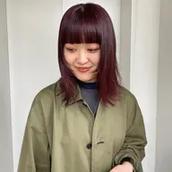 《 前髪cut ＋ 暖色color 》
