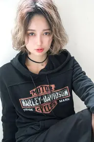 《イヤリングカラー》カット+イヤリングブリーチ+フルカラー