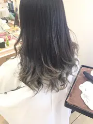 バレイヤージュカラー❤(グラデーション)+似合わせカット❤